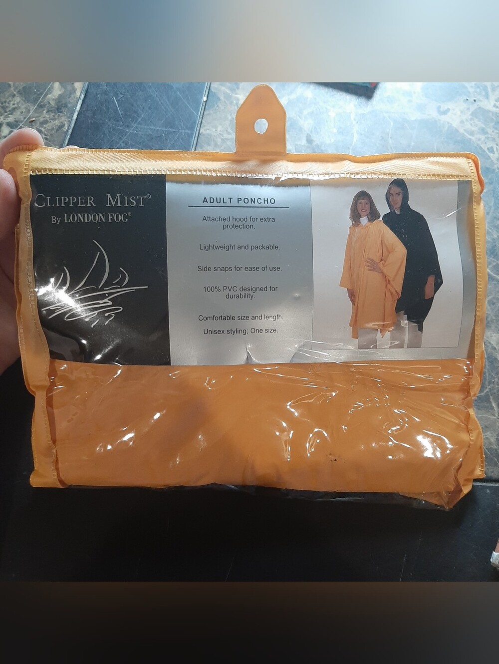 🛍Clipper Mist by London Fog Adult Poncho Yellow